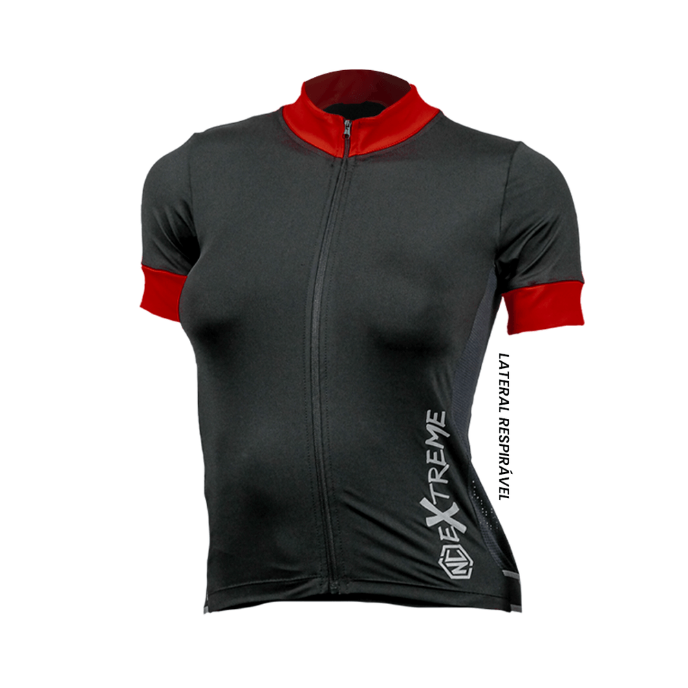 Camisa-Ciclismo-Feminina-NC-Extreme-Vermelho